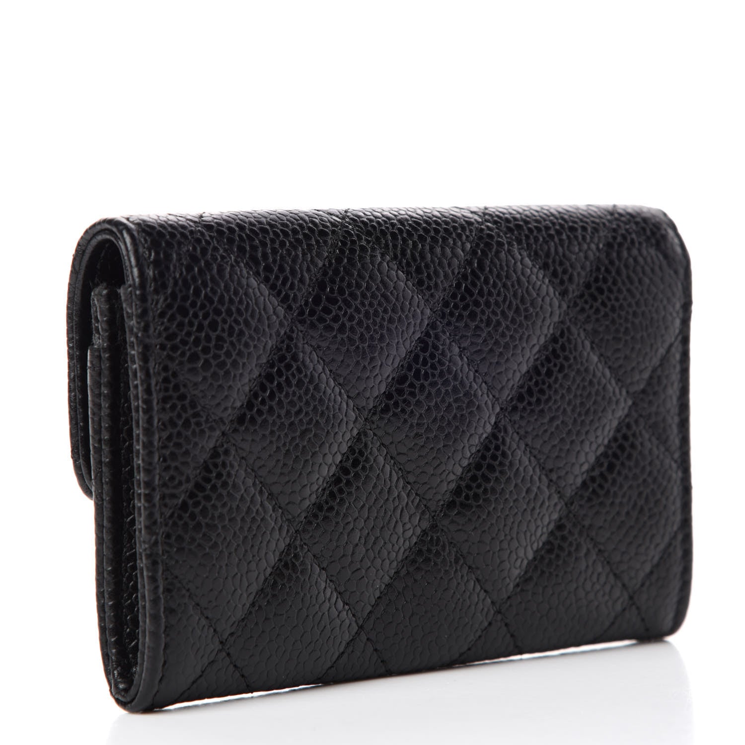 Chanel Caviar Quilted Flap Card Holder Black 3 of 11
