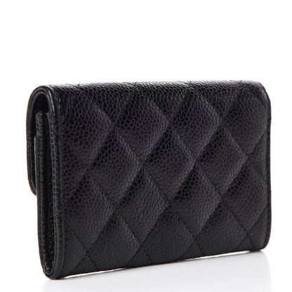 Chanel Caviar Quilted Flap Card Holder Black 3 of 11