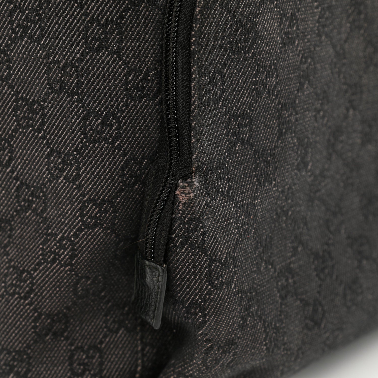 Gucci Denim Monogram Medium Backpack Black 15 of 16