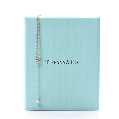 Tiffany 18K Yellow Gold Diamond .19ct Elsa Peretti Diamonds by the Yard Lariat Necklace 7 of 7