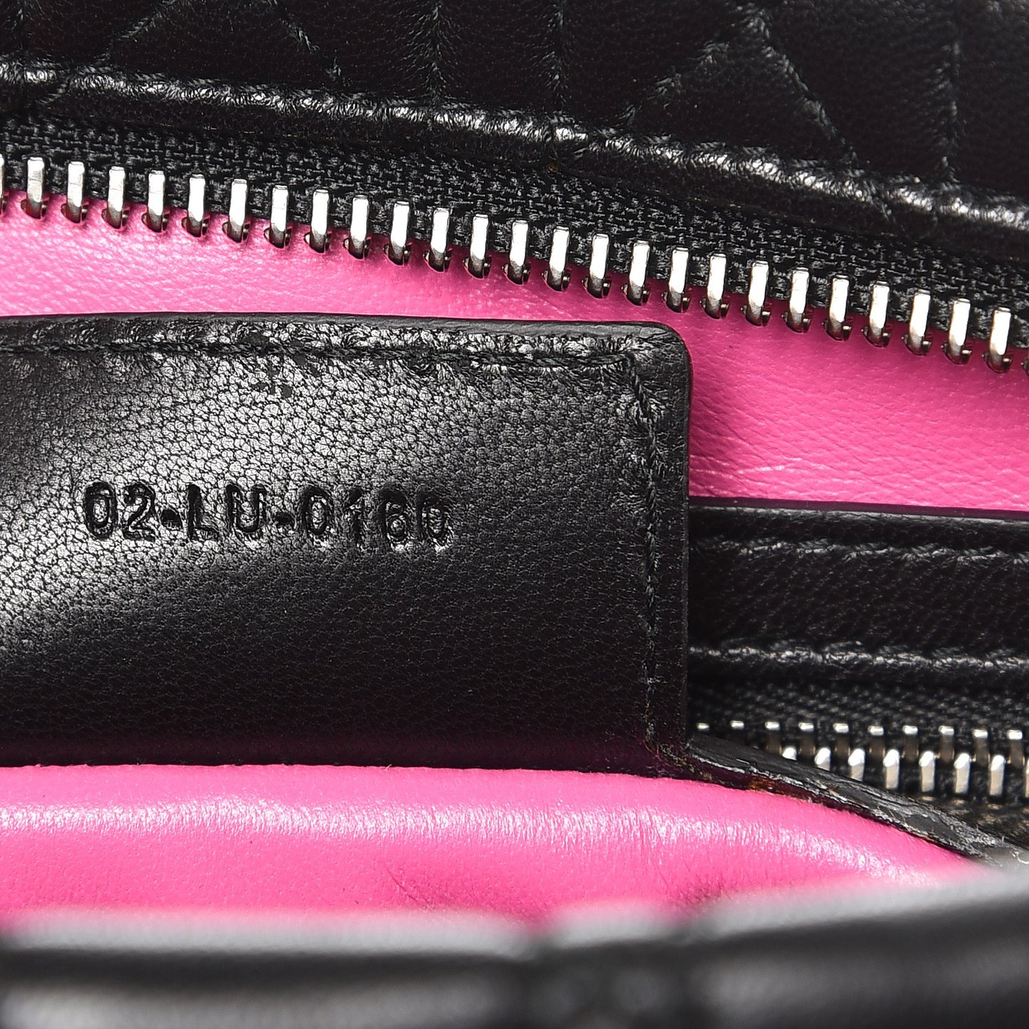 Lambskin Cannage Panarea Pouch Black