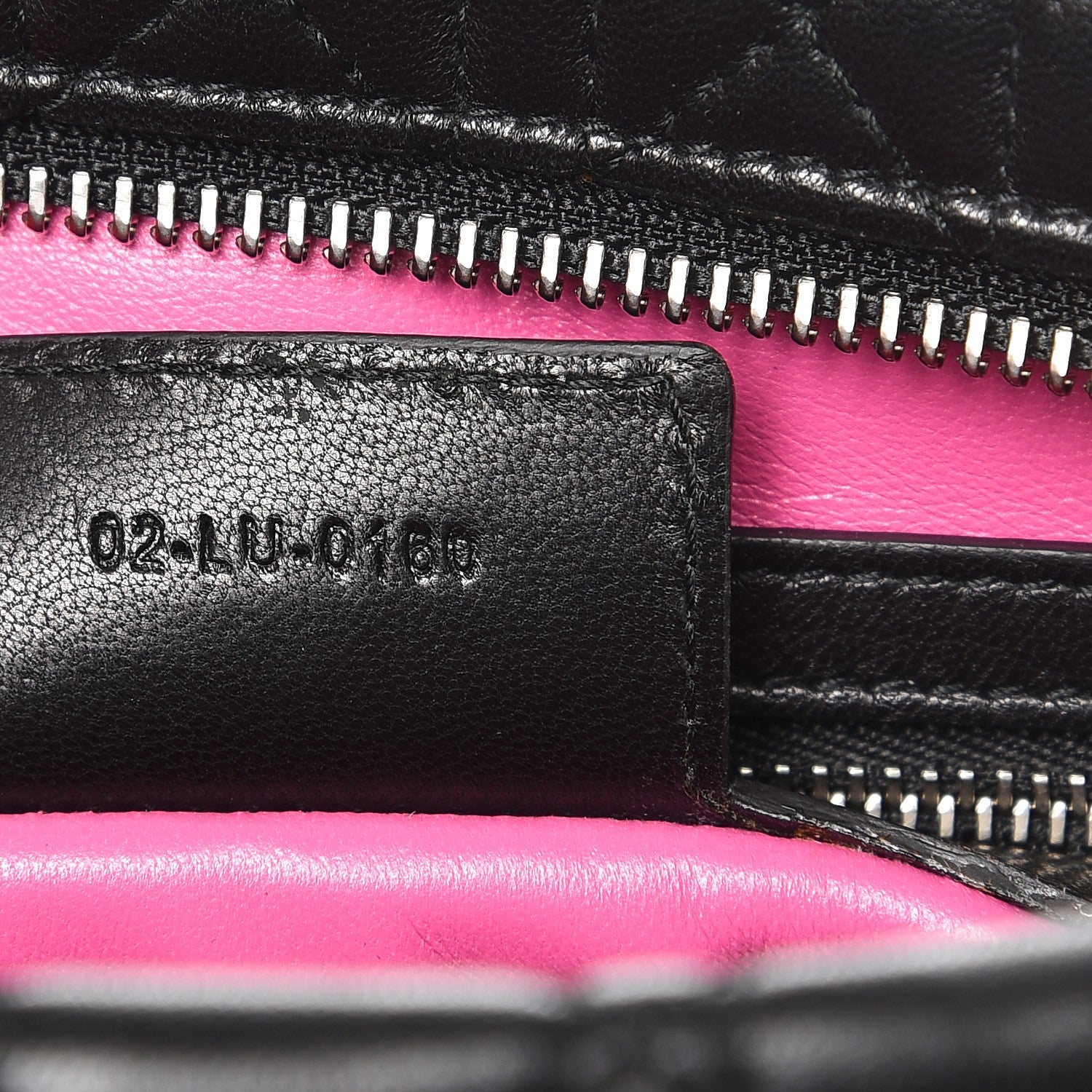 Christian Dior Lambskin Cannage Panarea Pouch Black 7 of 7