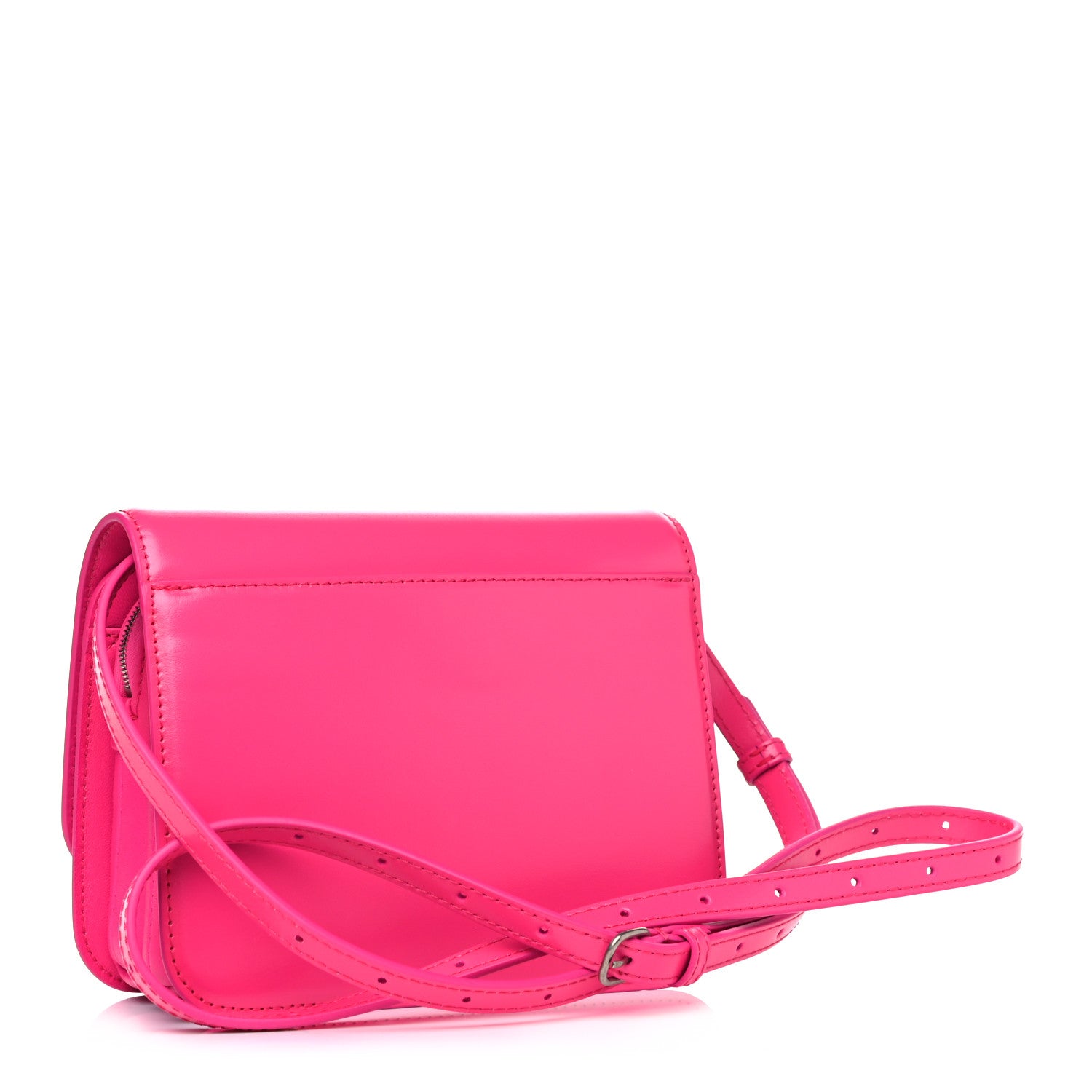 Balenciaga Shiny Box Calfskin Small B Bag Acid Fuchsia 3 of 10
