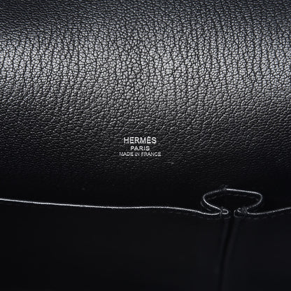 Hermes Taurillon Clemence Jypsiere 28 Black 6 of 8