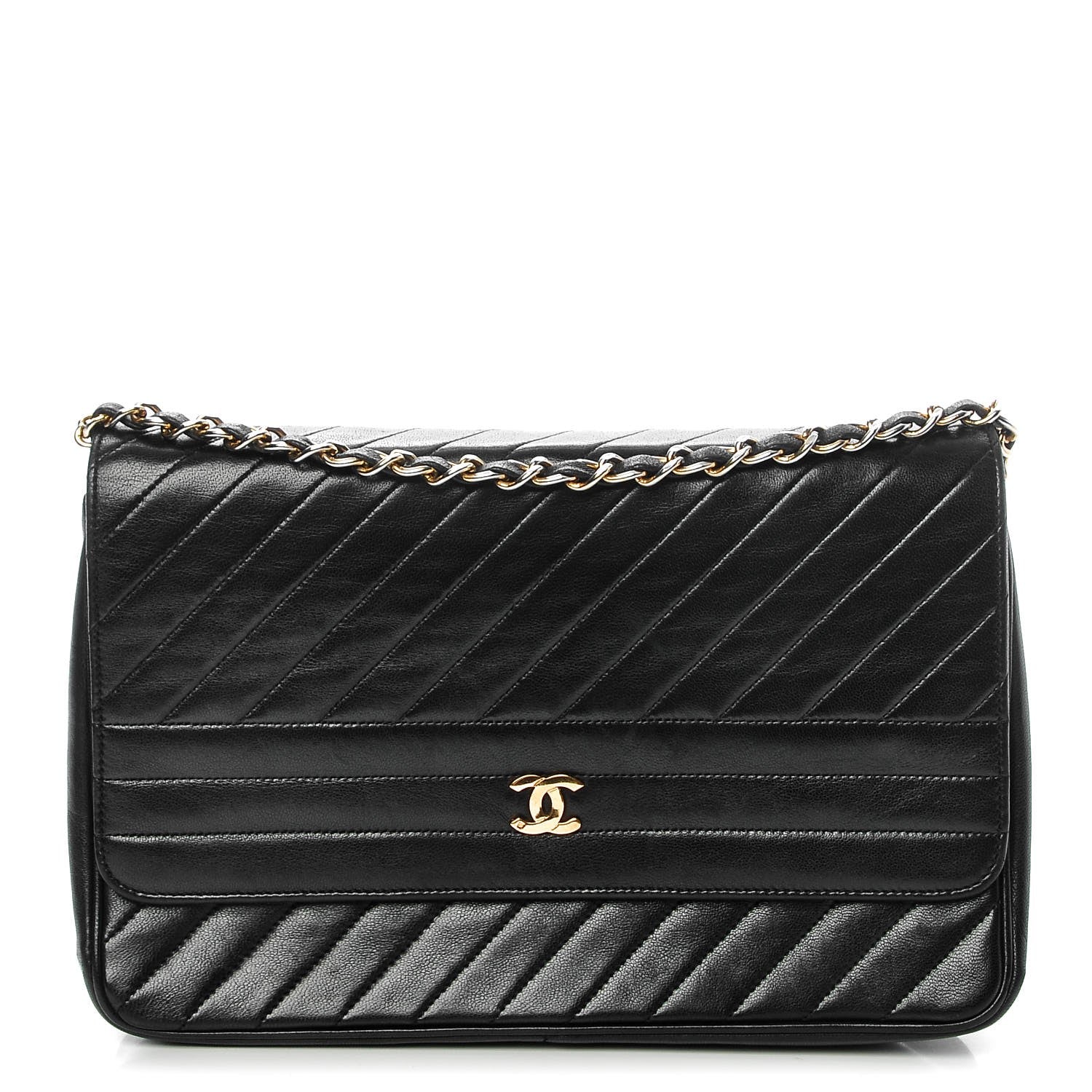 Chanel Lambskin Quilted Small Single Flap Black 1 of 9
