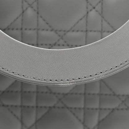 Christian Dior Lambskin Cannage Medium Lady Dior Grey 12 of 12