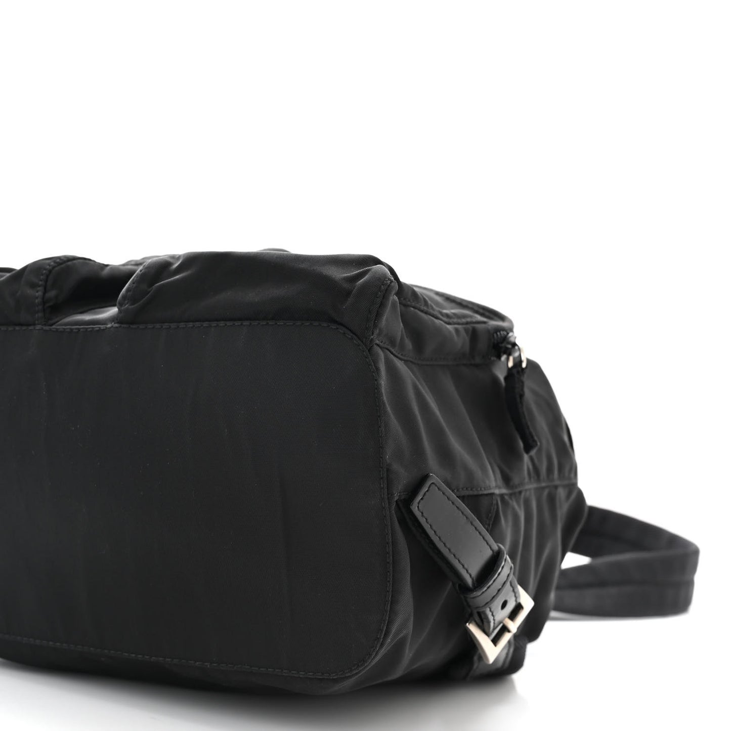 Tessuto Nylon Saffiano Small Backpack Black