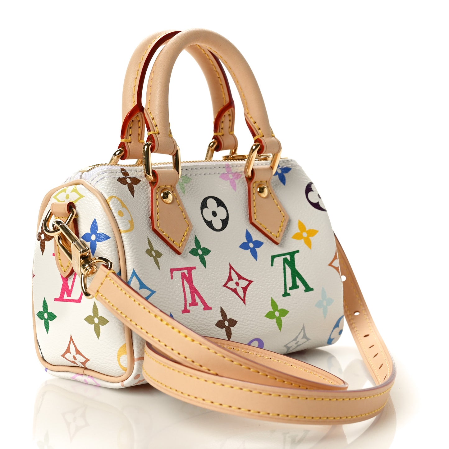 LV X TM Monogram Multicolor Nano Speedy White