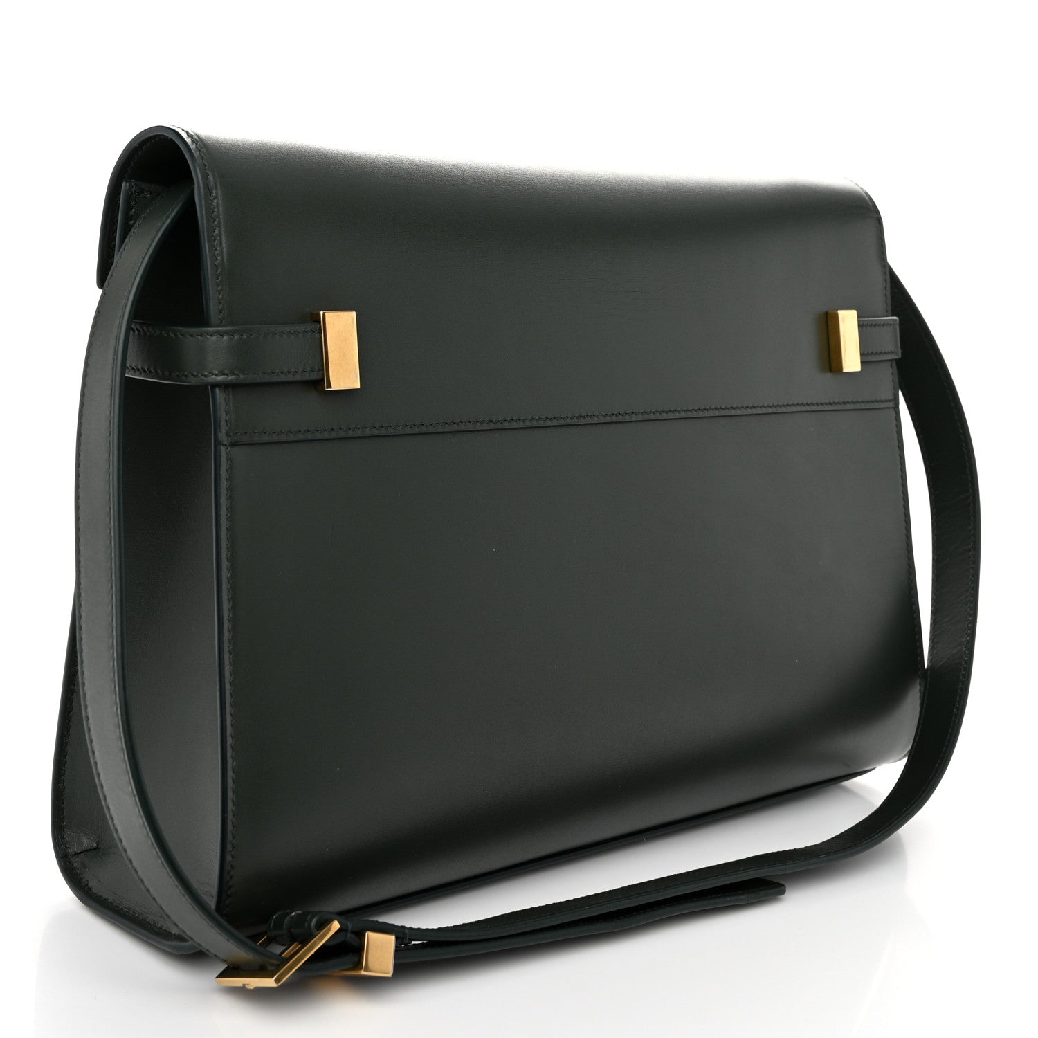 Saint Laurent Smooth Calfskin Medium Manhattan Shoulder Bag Dark Green 3 of 10