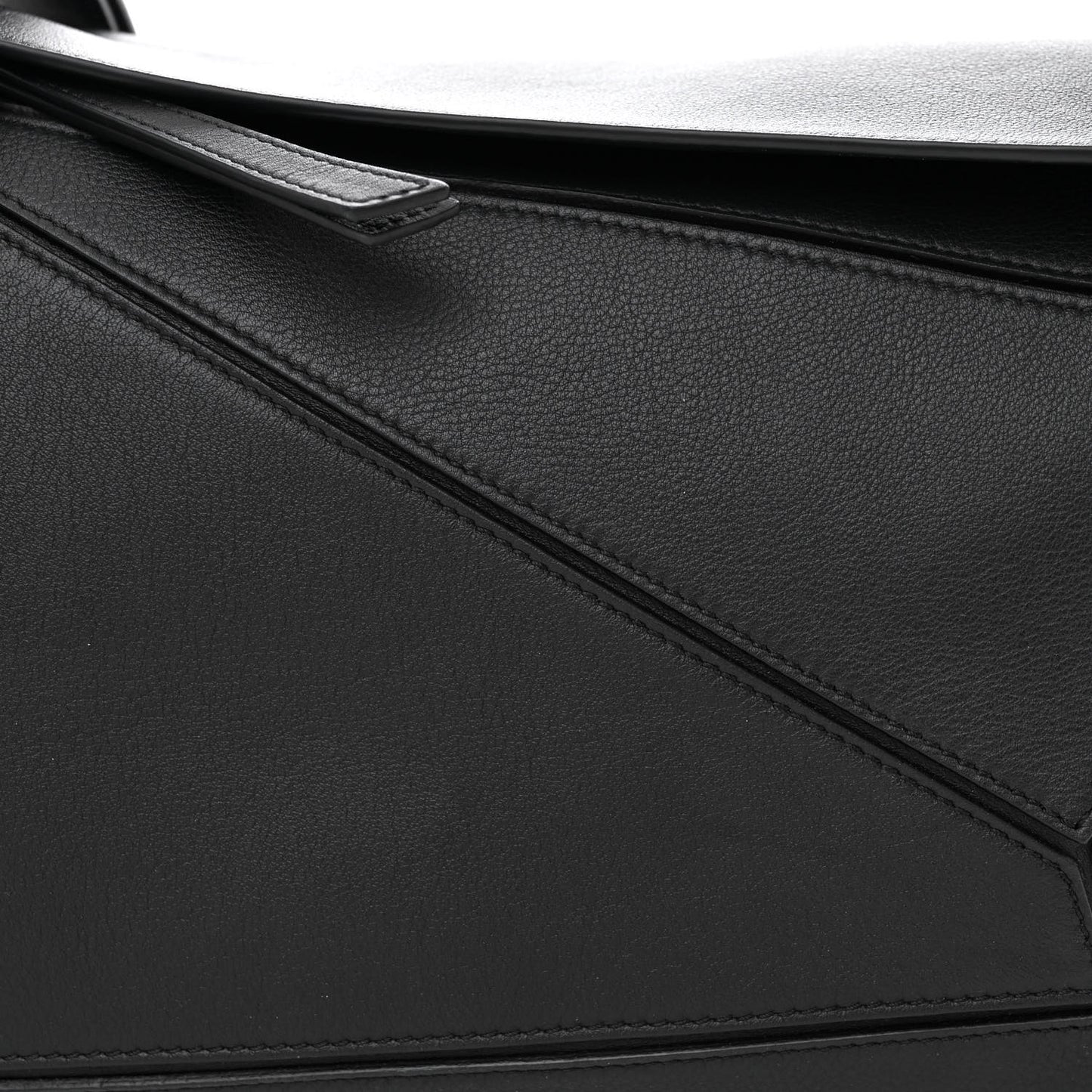 Calfskin Medium Puzzle Bag Black