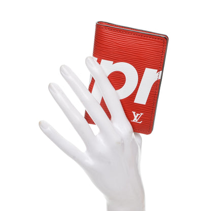 Louis Vuitton X SUPREME Epi Pocket Organizer Red 2 of 7