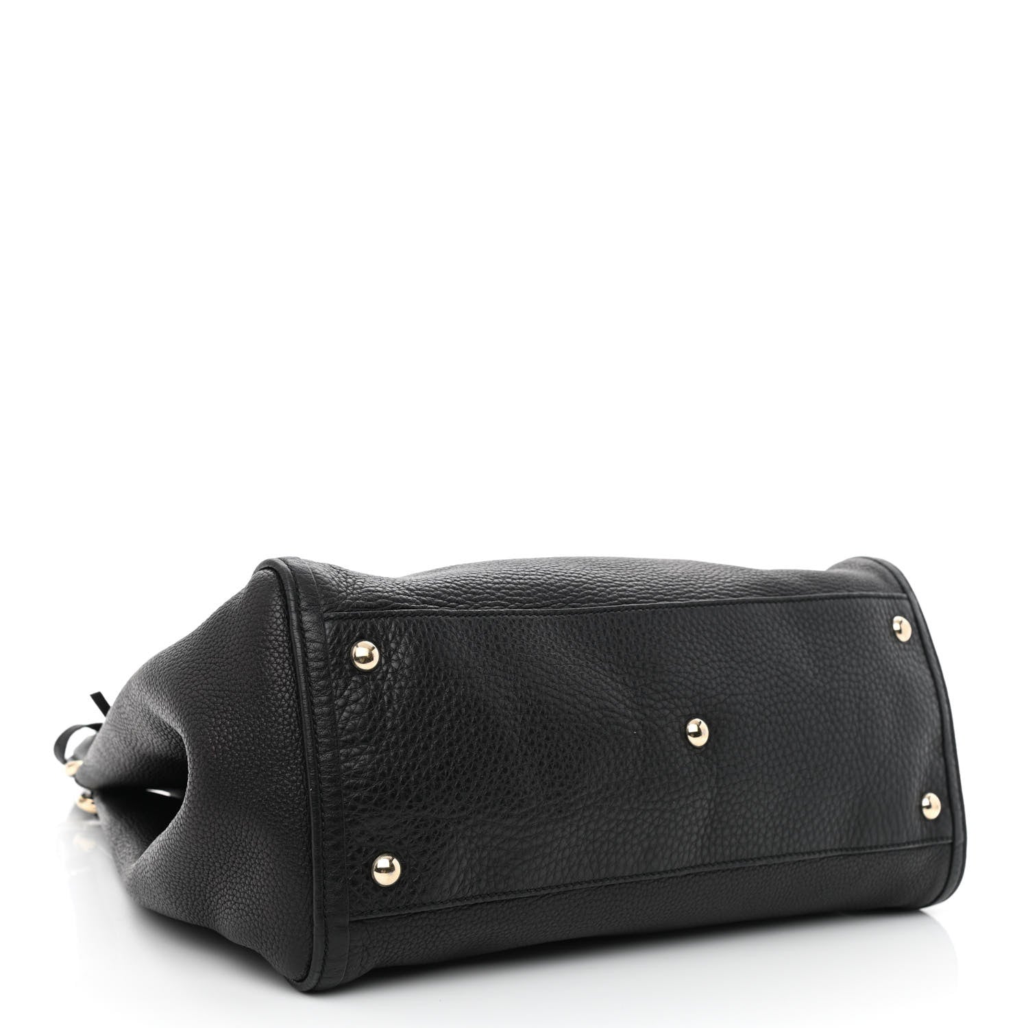 Gucci Pebbled Calfskin Medium Soho Shoulder Bag Black 4 of 11