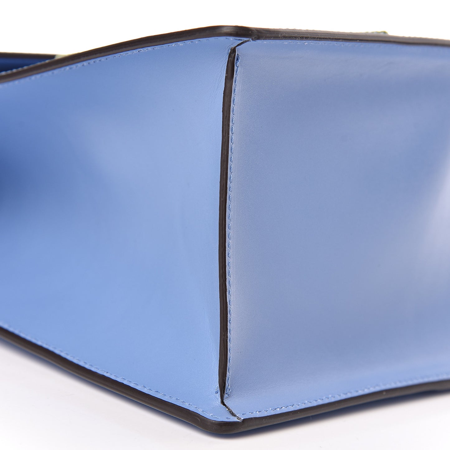 Calfskin Embroidered Medium Sylvie Top Handle Bag Clear Sky Blue