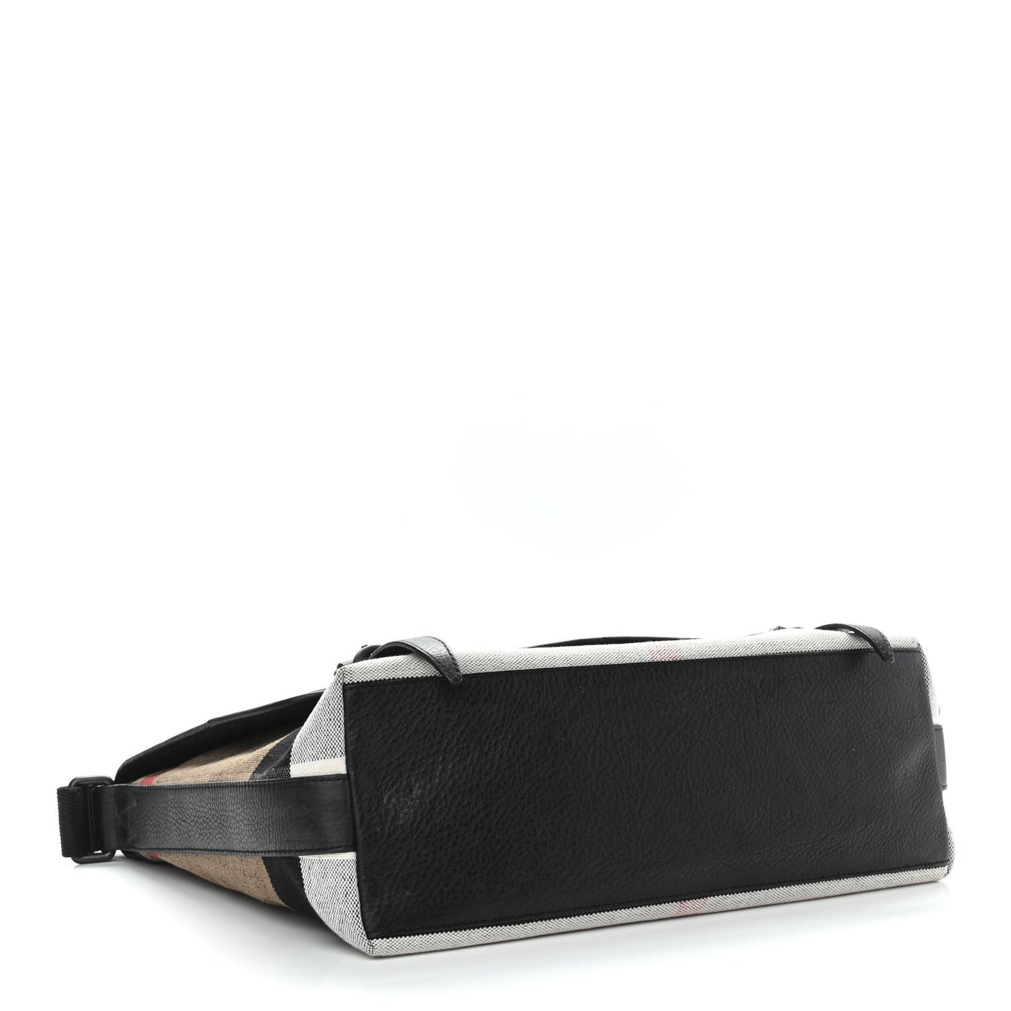 Brit Canvas Mega Check Grainy Calfskin Messenger Bag