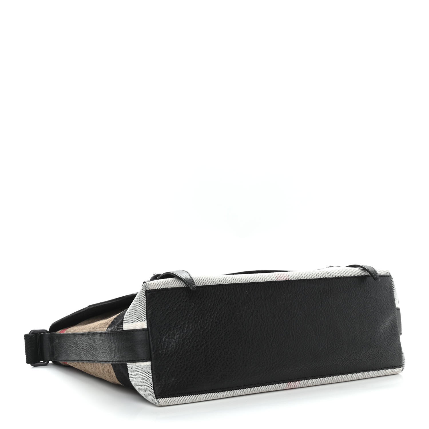 Burberry Brit Canvas Mega Check Grainy Calfskin Messenger Bag 3 of 11