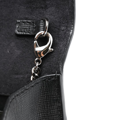 Fendi Vitello Elite Mink Fur Studded Karlito Tube Wallet on Chain Black 10 of 14