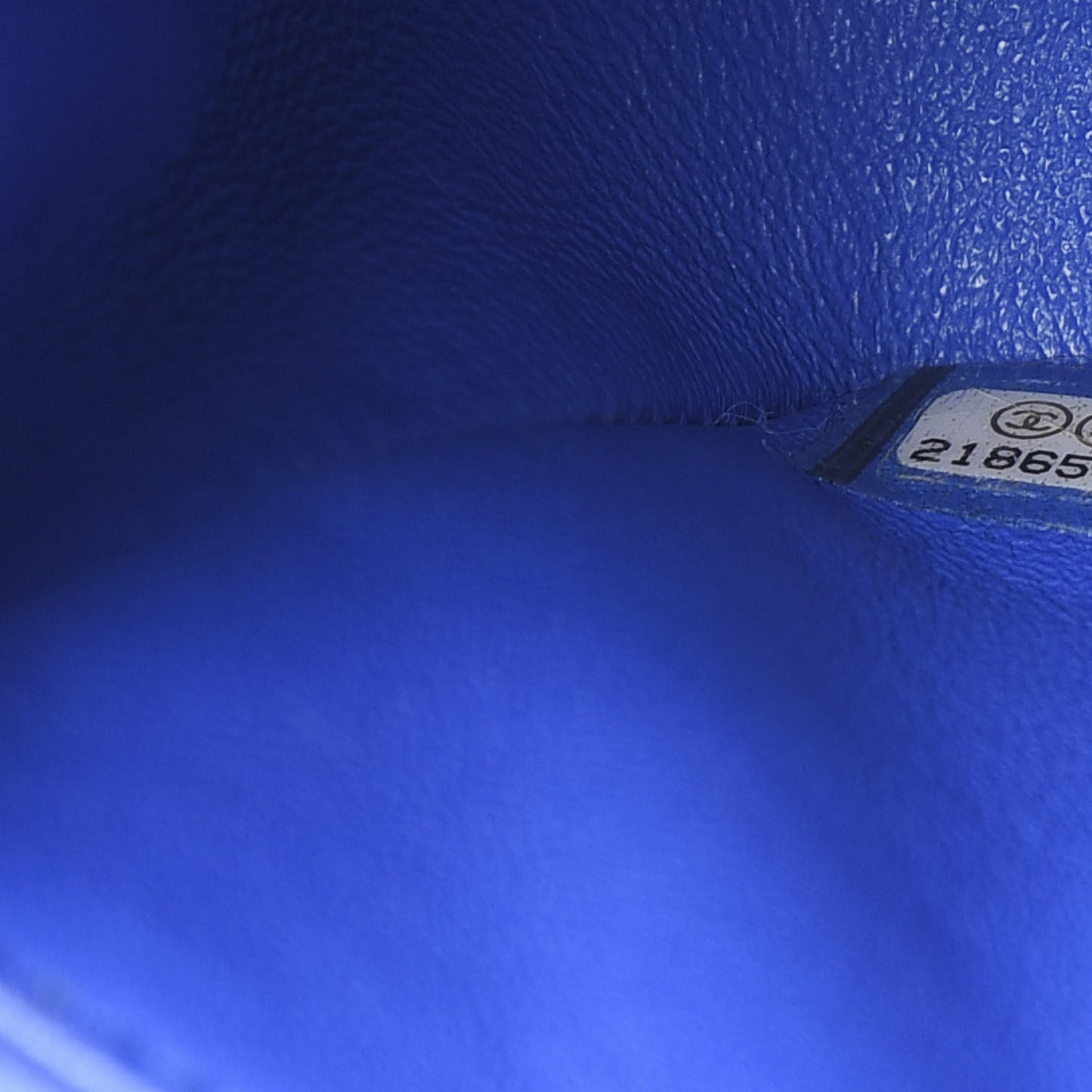 Lambskin Quilted Mini Rectangular Flap Blue