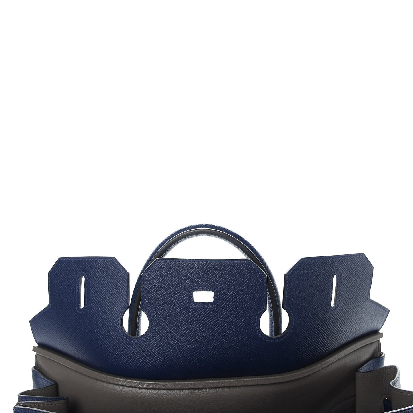 Epsom Horseshoe Birkin 35 Bleu Saphir Etain