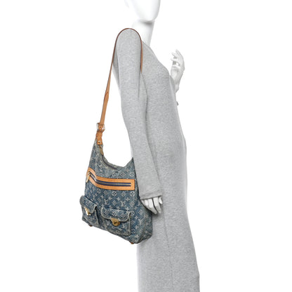 Louis Vuitton Denim Baggy GM Blue 2 of 12