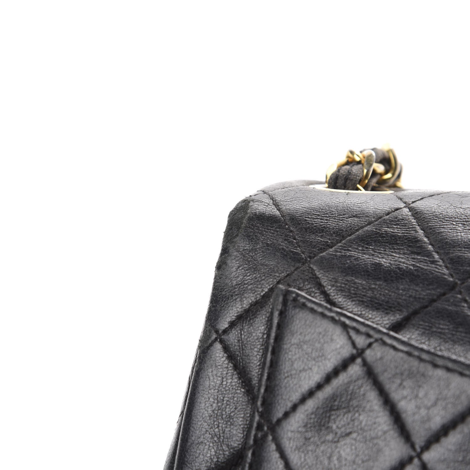 Chanel Lambskin Quilted Mini Square Flap Black 13 of 14