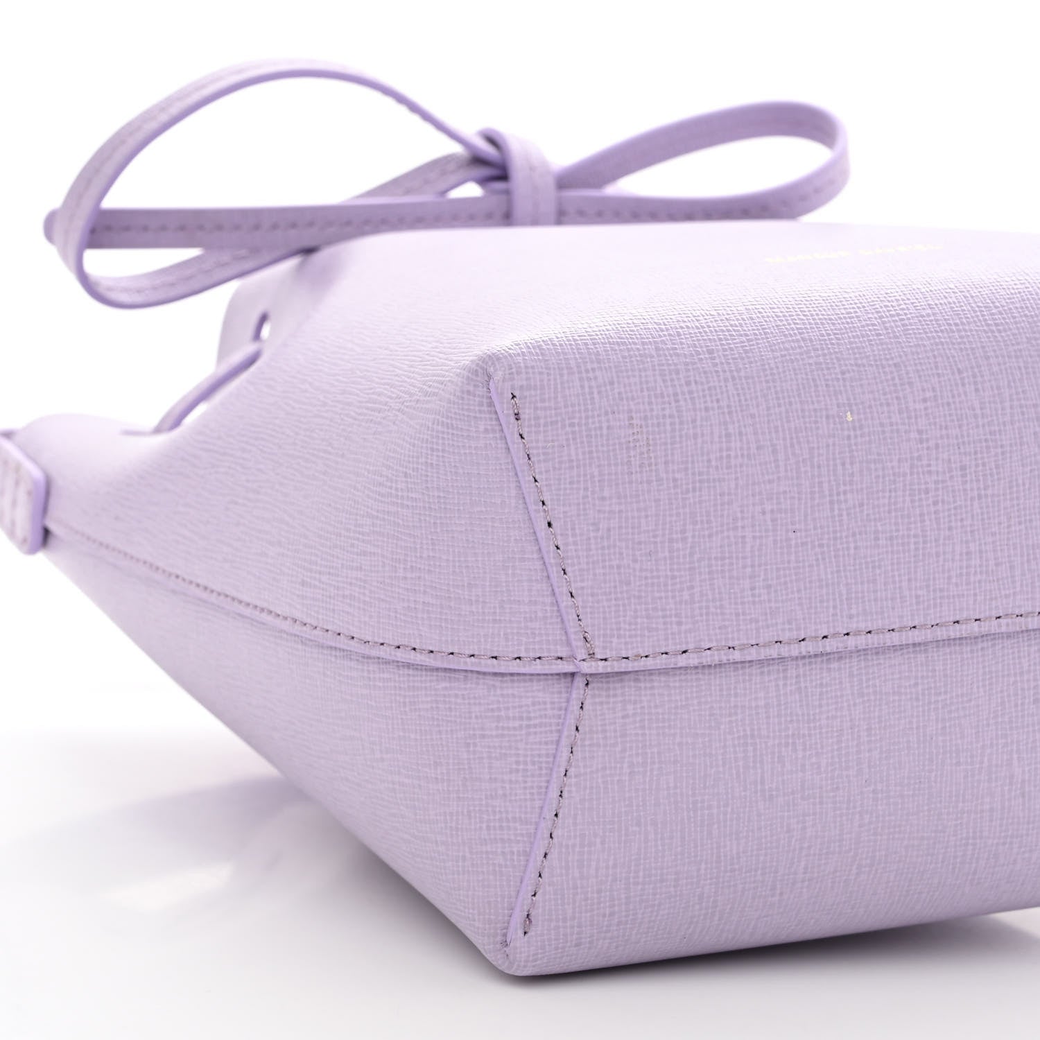 Mansur Gavriel Saffiano Mini Bucket Bag Lavender 8 of 9