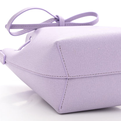 Mansur Gavriel Saffiano Mini Bucket Bag Lavender 8 of 9