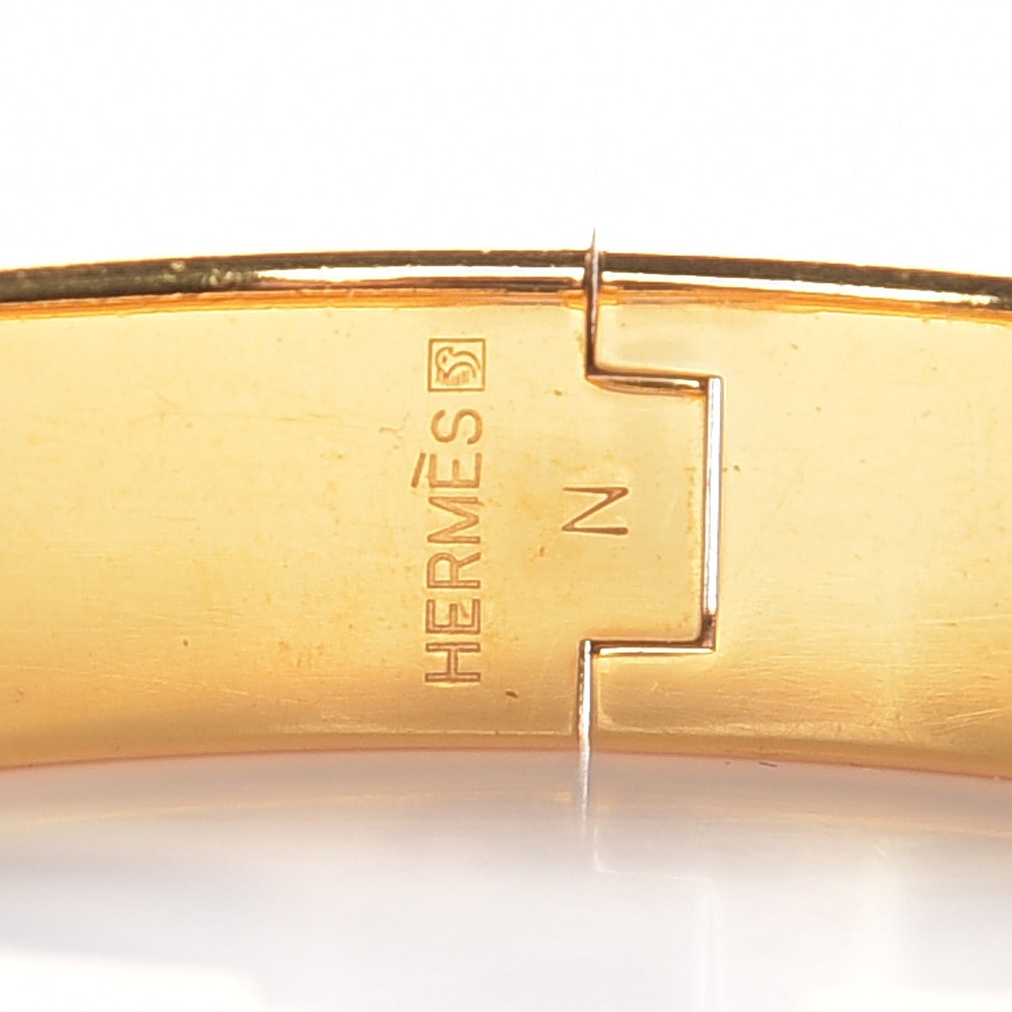Enamel Narrow Clic Clac H Bracelet PM Orange