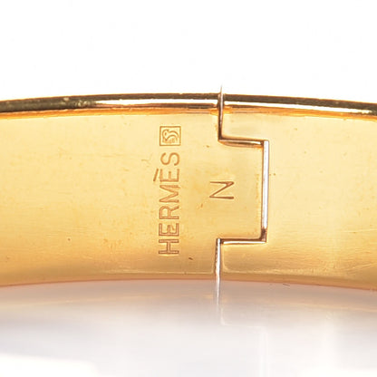 Hermes Enamel Narrow Clic Clac H Bracelet PM Orange 4 of 5