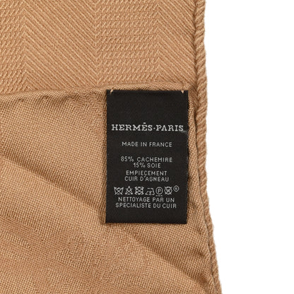 Hermes Cashmere Silk New Libris Poncho Kraft 3 of 4