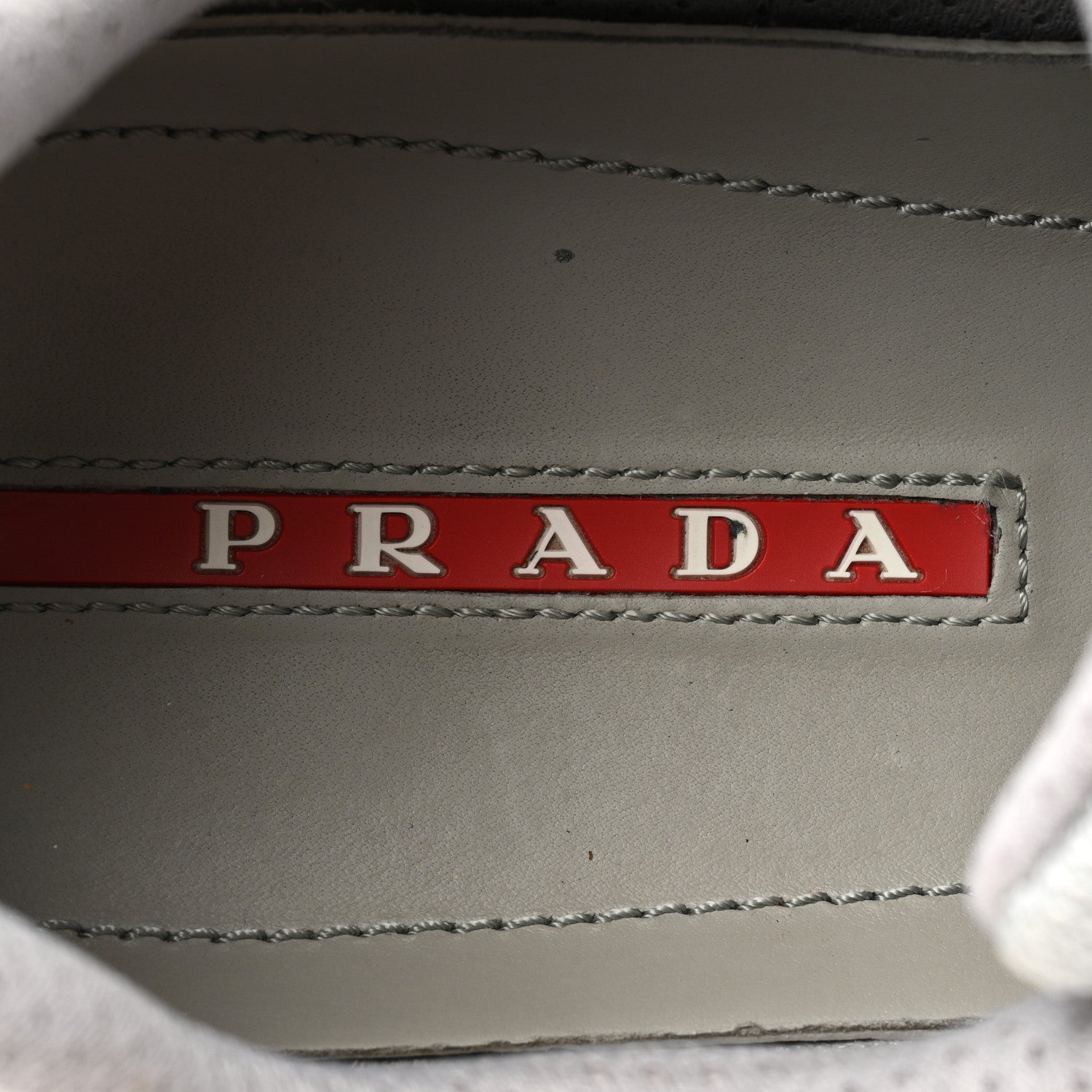Prada Vitello Rubber Bike Mens America's Cup Sneakers 10.5 Rubino Argento 7 of 9