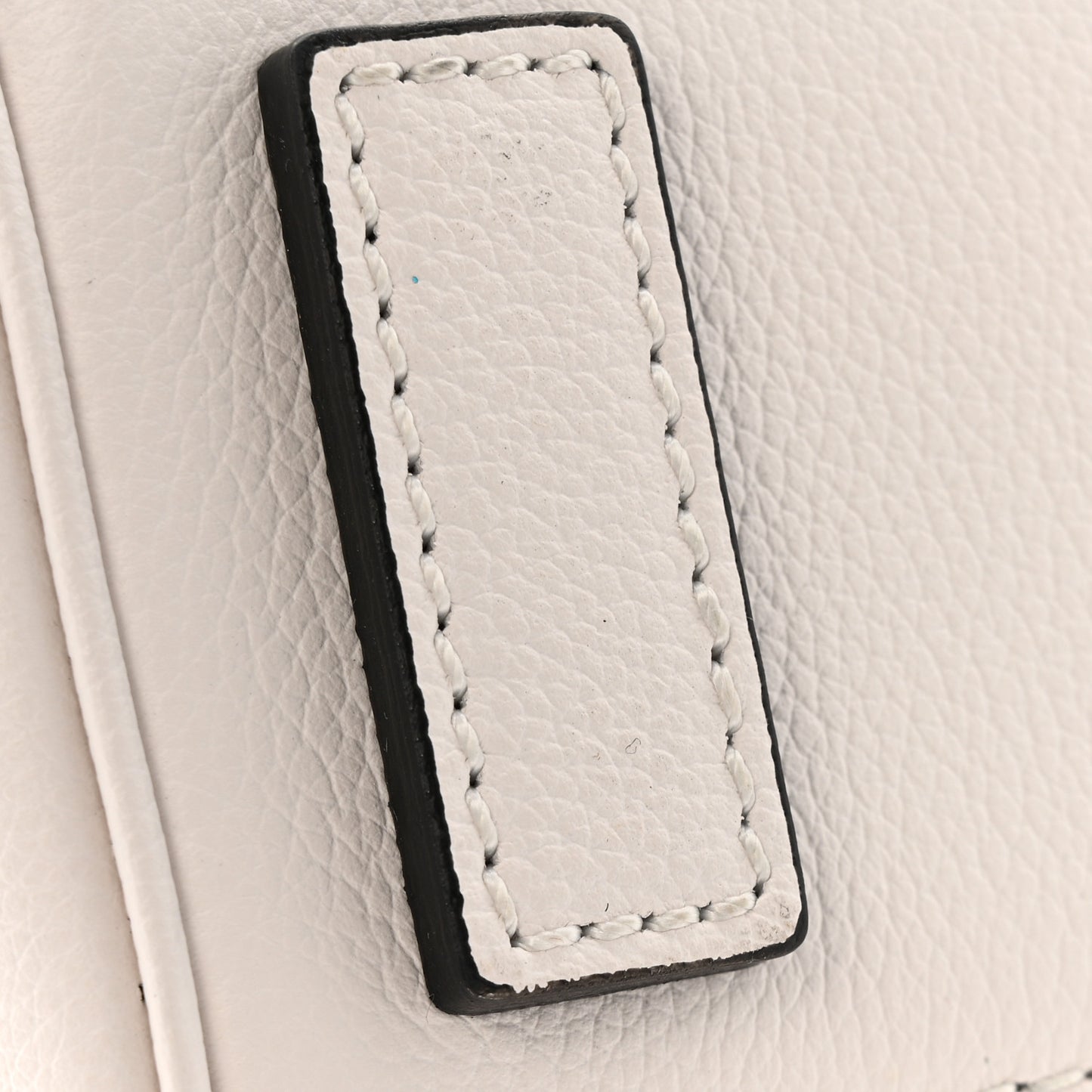 Grained Calfskin Small La Medusa Top Handle Bag Optical White