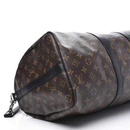 Louis Vuitton Monogram Macassar Keepall Bandouliere 45 5 of 11