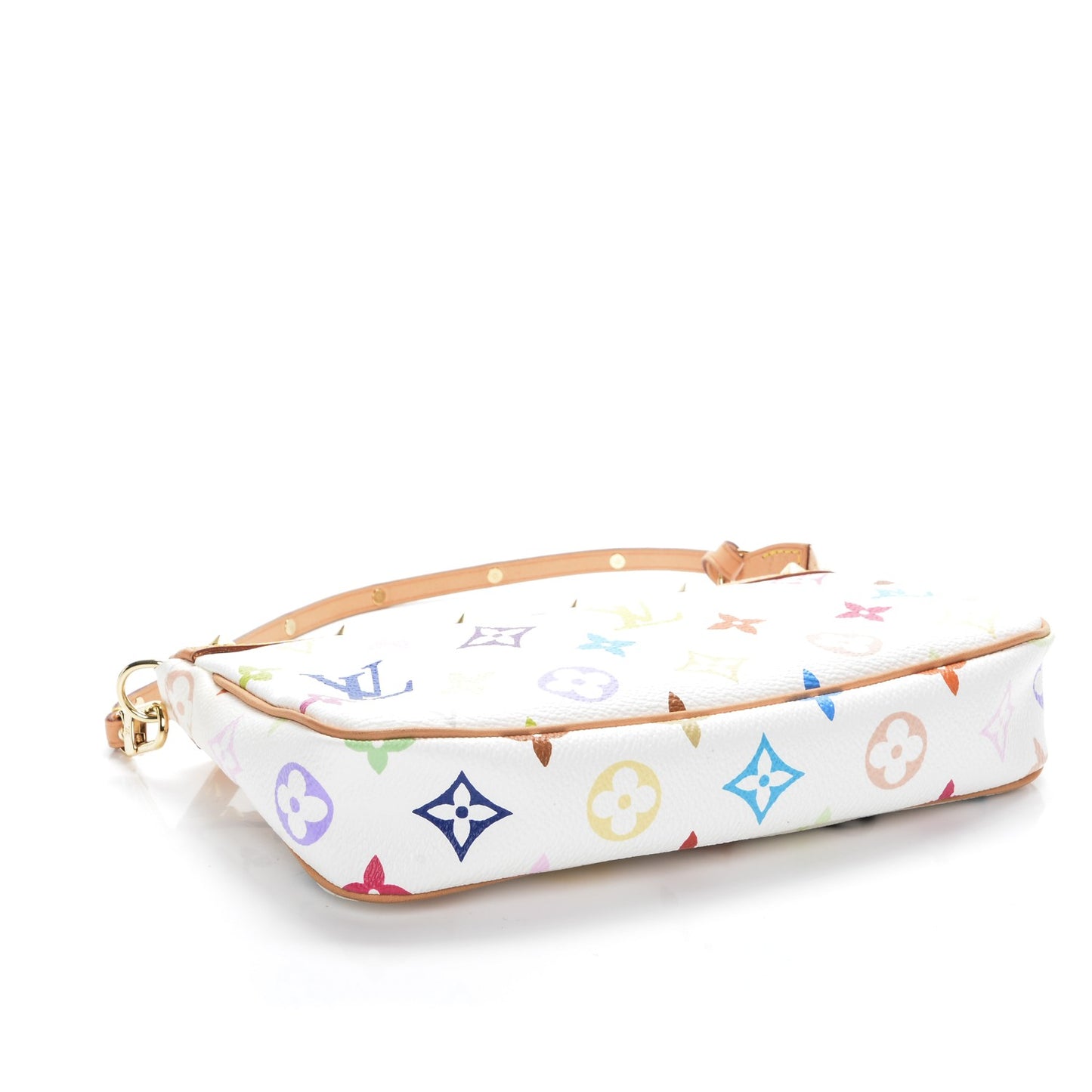 Monogram Multicolor Pochette Accessories White