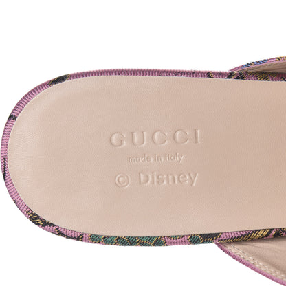 Gucci X DISNEY Jacquard Japanese Donald Duck Womens Princetown Slippers 41 Pink Black 7 of 9