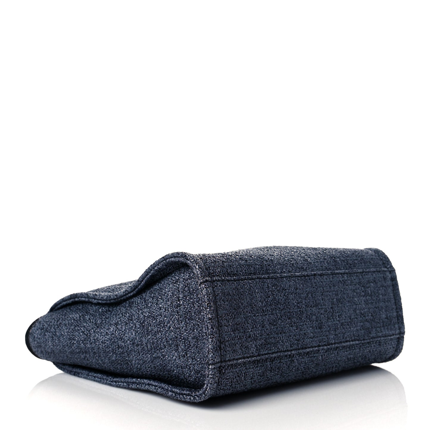Lurex Boucle Mini Deauville Tote Black