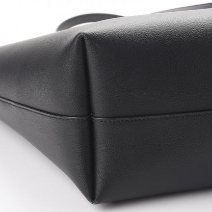 Saint Laurent Calfskin Large Shopping Tote Black Red 11 of 12