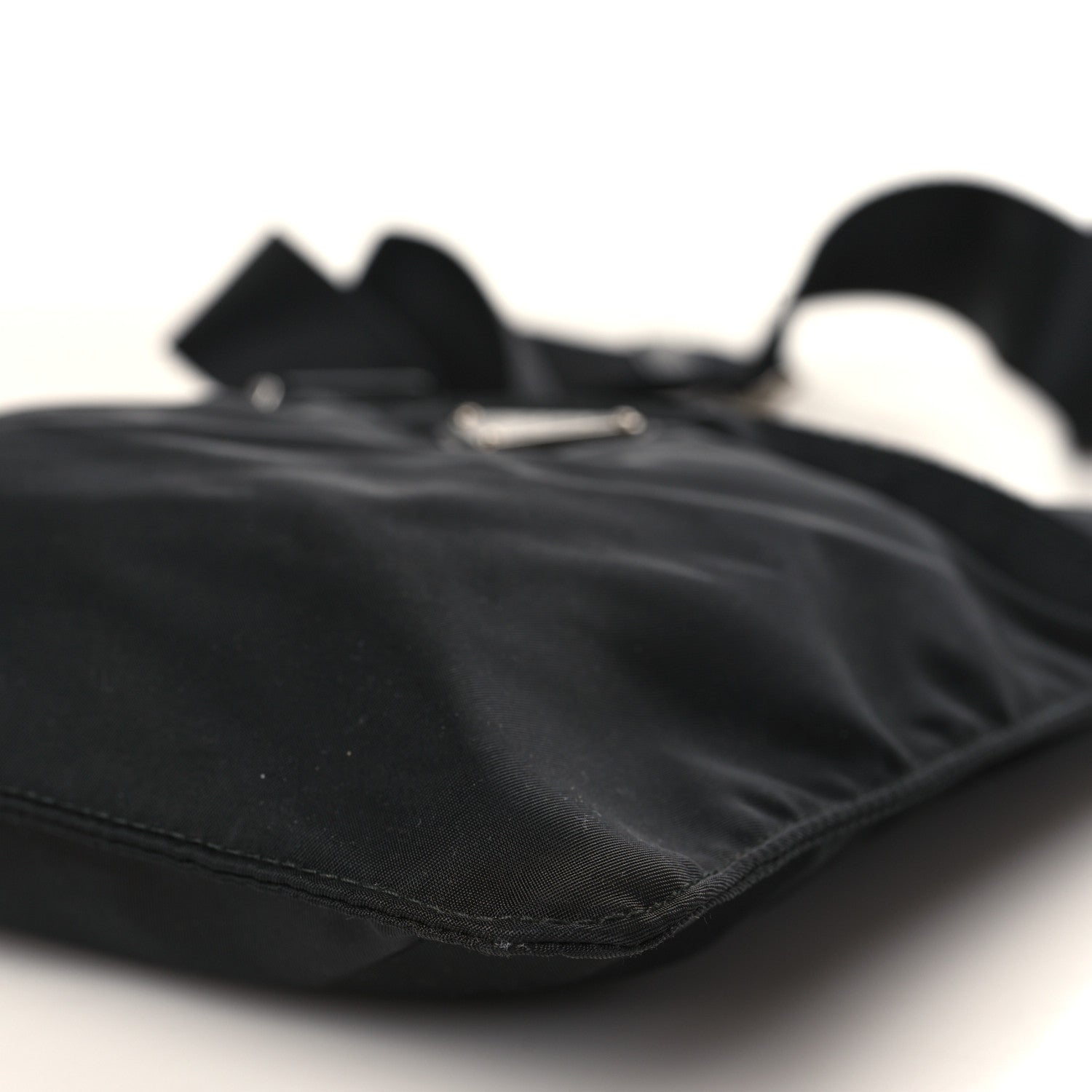 Prada Tessuto Nylon Messenger Bag Black 7 of 7