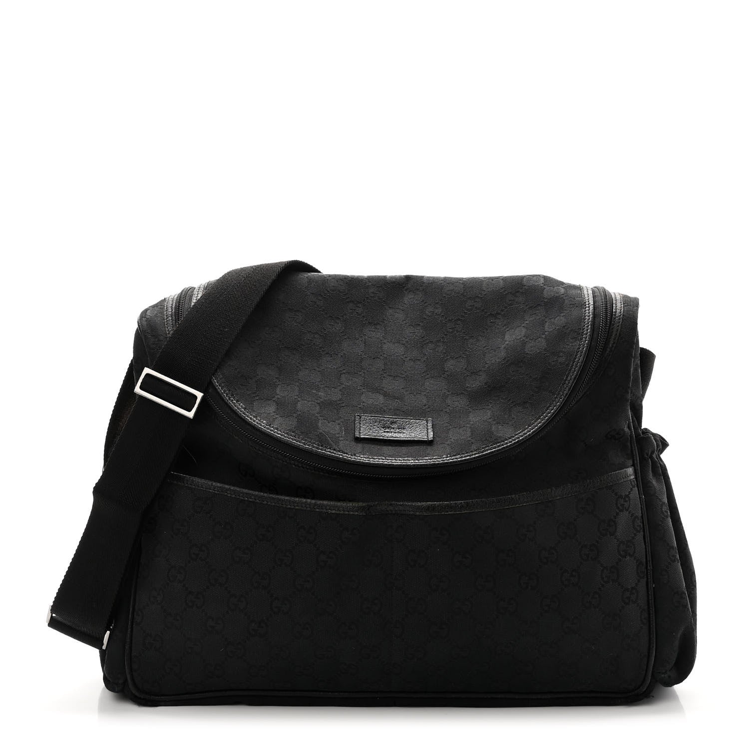 Gucci Monogram Large Diaper Bag Black 1 of 11