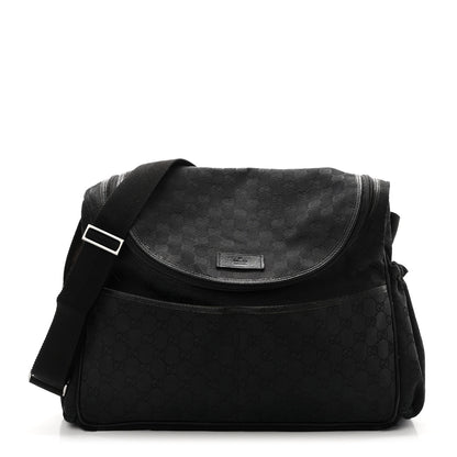Gucci Monogram Large Diaper Bag Black 1 of 11