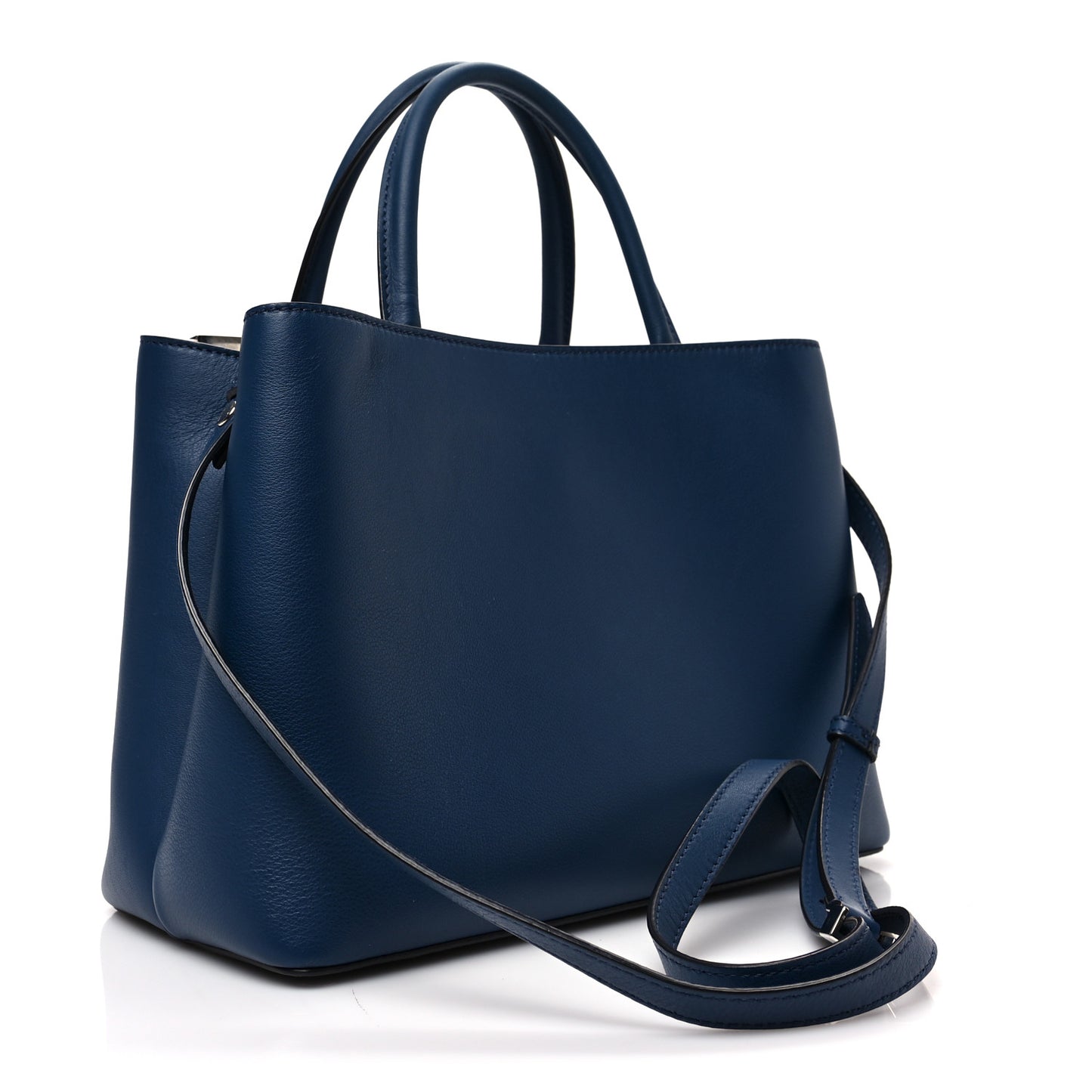 Vitello Dolce Century Petite 2Jours Tote Blue Rosa Doll
