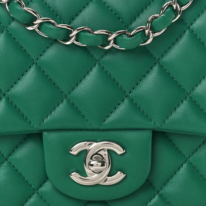 Chanel Lambskin Quilted Mini Square Flap Green 8 of 10
