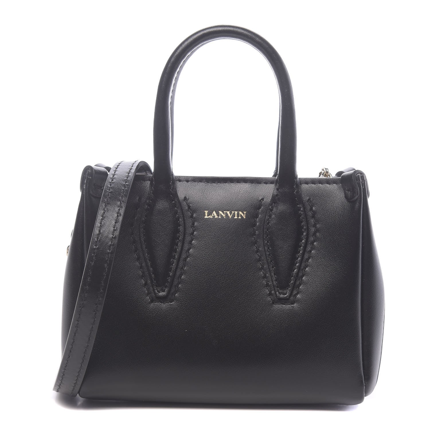 Lanvin Smooth Calfskin Micro Journee Black 1 of 9