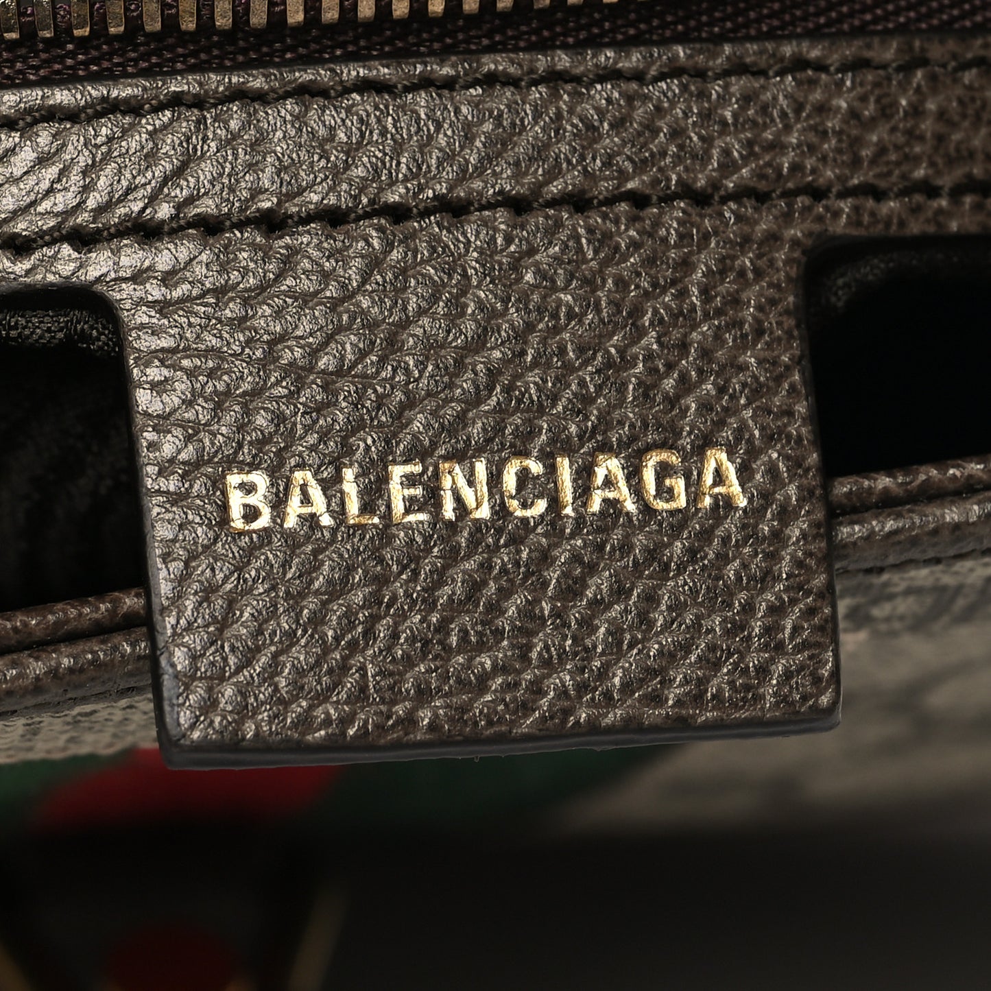 X BALENCIAGA BB Supreme Monogram Calfskin Web Small Jackie 1961 Hobo Beige Ebony