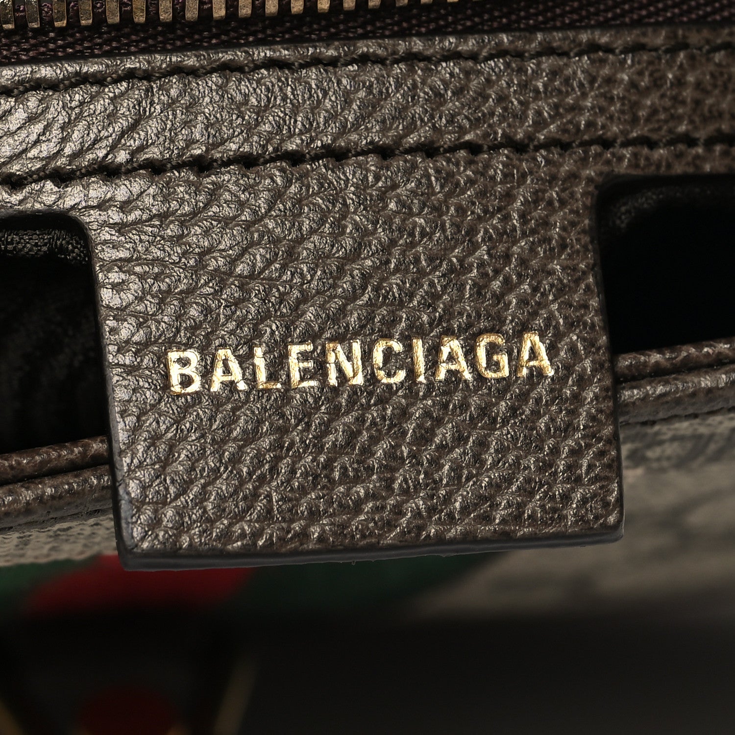 Gucci X BALENCIAGA BB Supreme Monogram Calfskin Web Small Jackie 1961 Hobo Beige Ebony 6 of 11