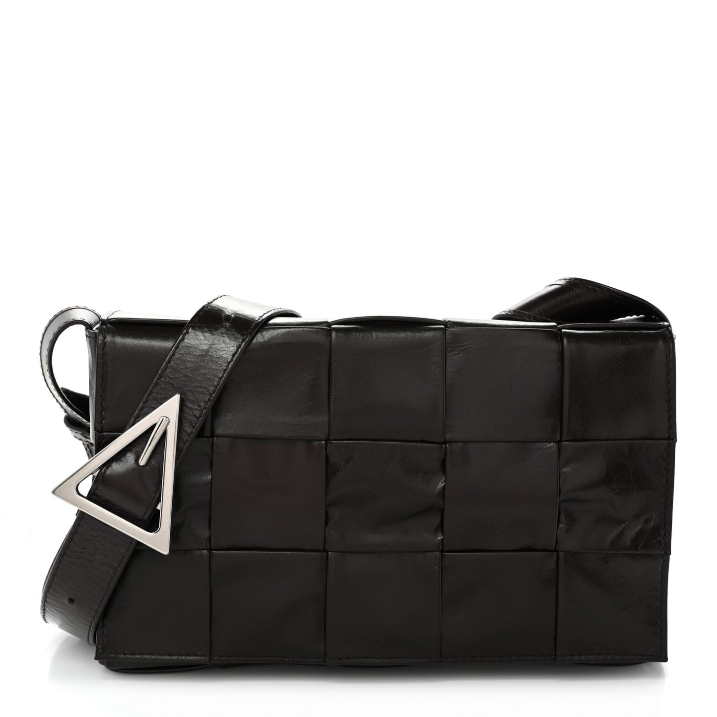 Paper Calfskin Maxi Intreccio Cassette Crossbody Bag Fondant