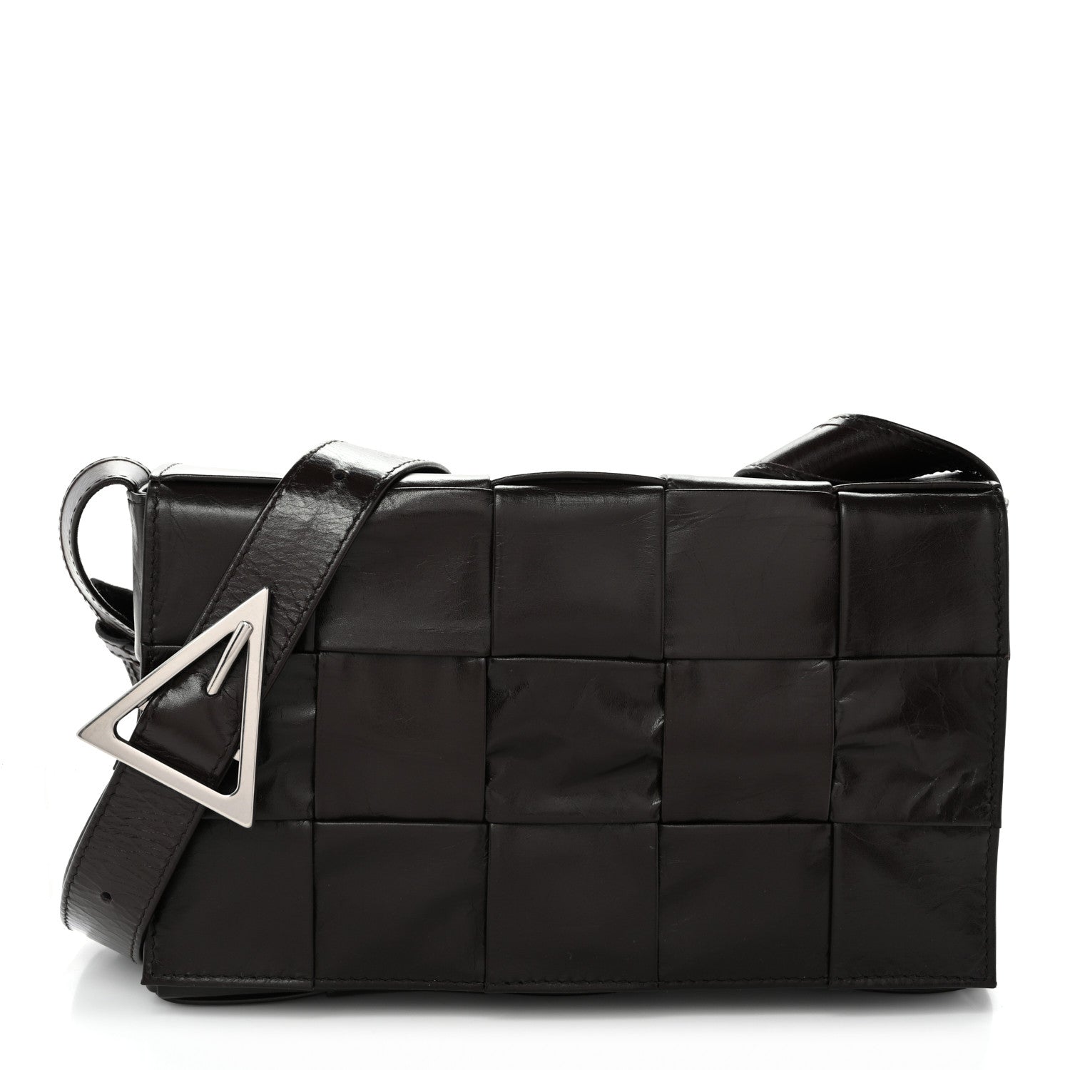 Bottega Veneta Paper Calfskin Maxi Intreccio Cassette Crossbody Bag Fondant 1 of 11