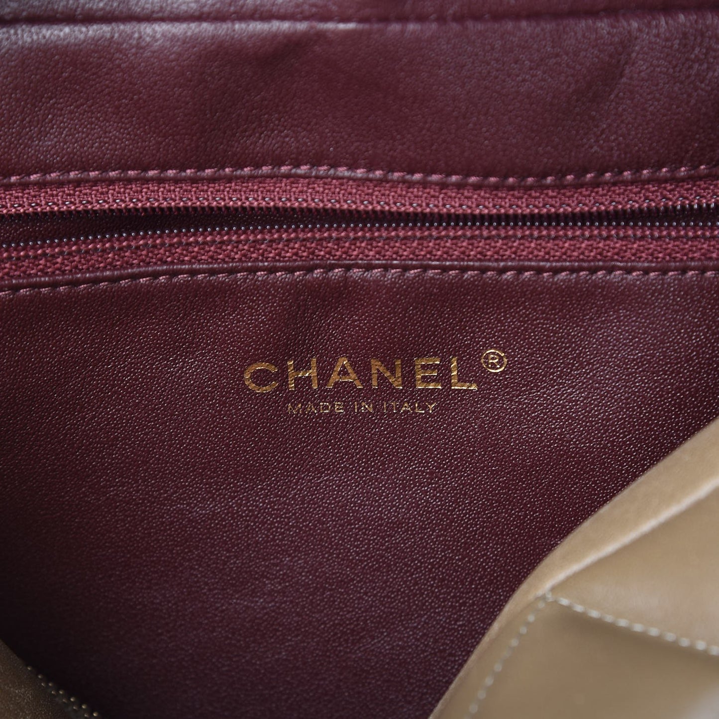 Lambskin Diamond CC Small Camera Case Khaki Clair