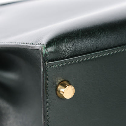 Hermes Box Kelly Sellier 32 Vert Fonce 6 of 28
