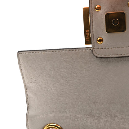 Fendi Nappa Small FF Embossed Midi Chain Baguette Ghiaia 11 of 12