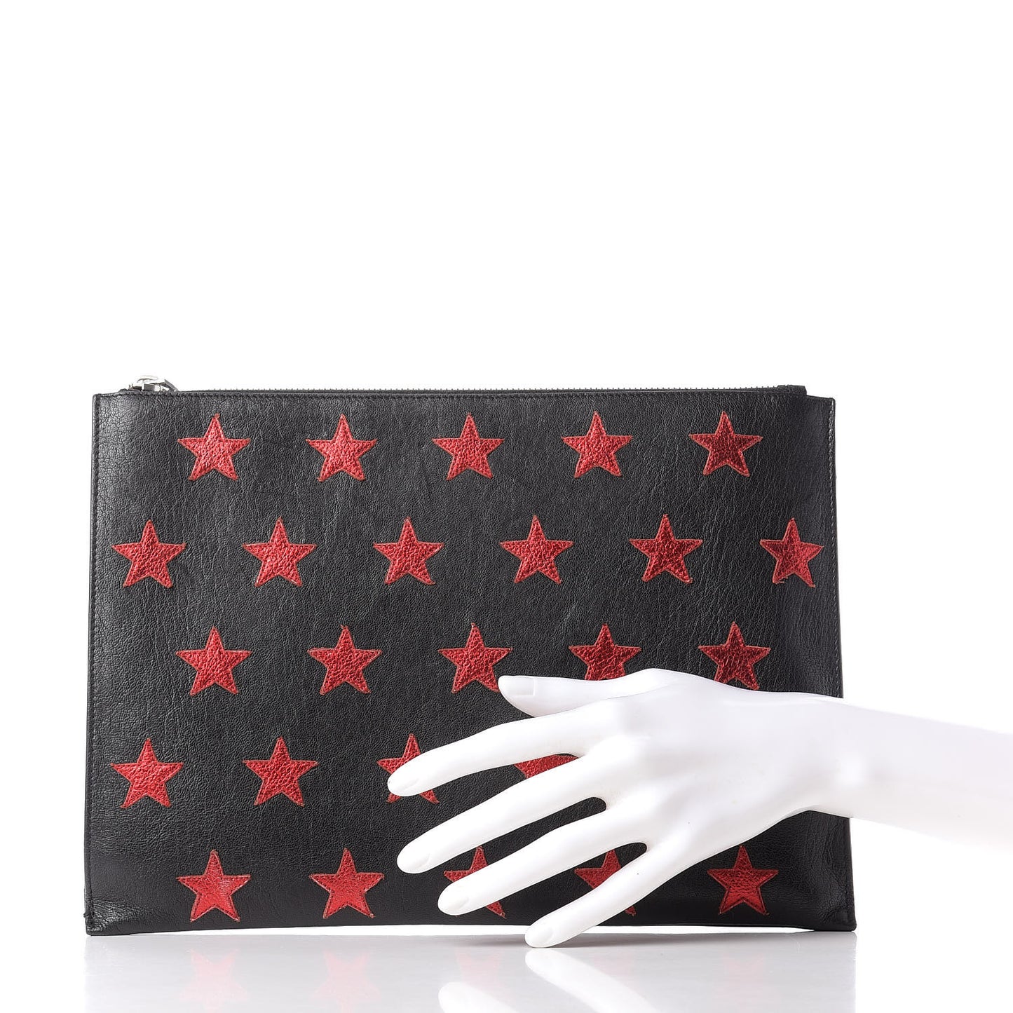 Calfskin Star Rider iPad Pouch Black